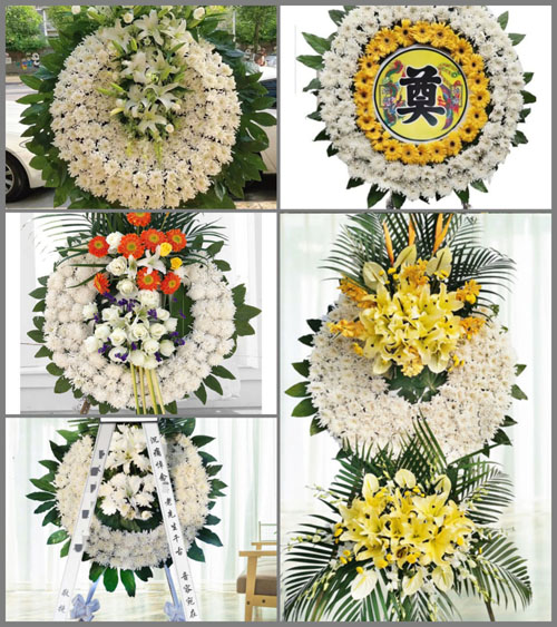 山东青岛黄岛区铁山街道长青村花圈速递